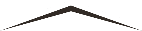 A black, triangular zigzag shape with a white background, resembling a stylized chevron or roof.